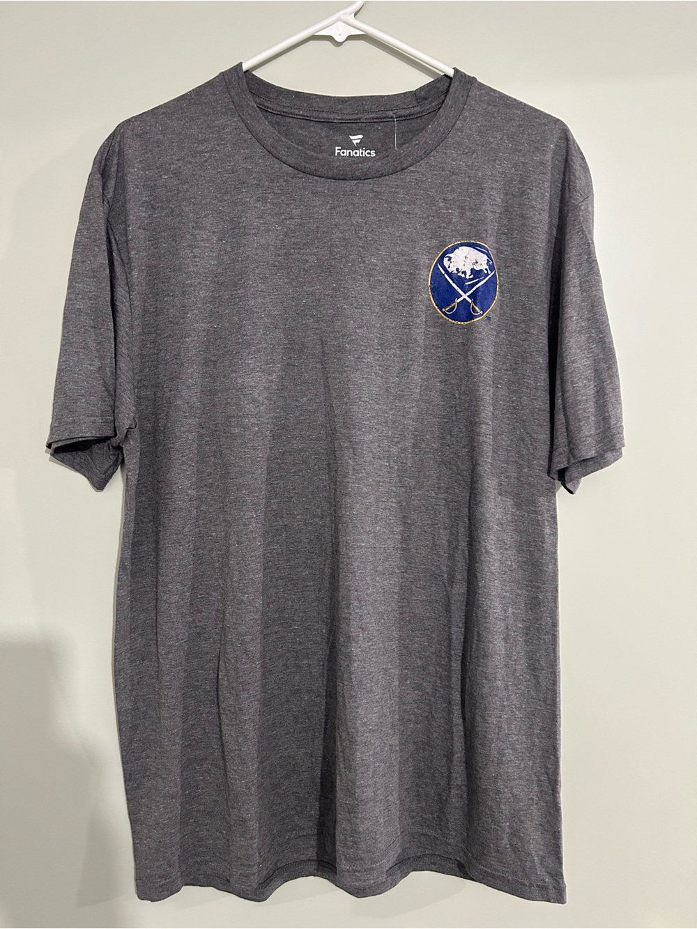 Fanatics Buffalo Sabres 1970s Tee with Blue & Gold Buffalo Crest